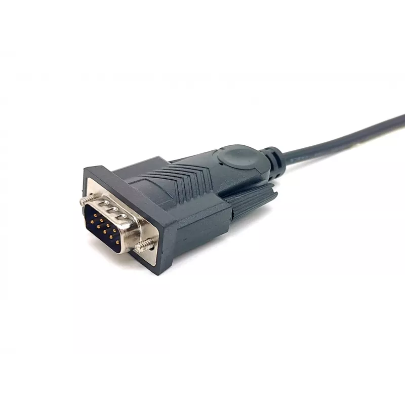 Equip USB-A į Serial (DB9) laidas, M/M 1,5 m, juodas