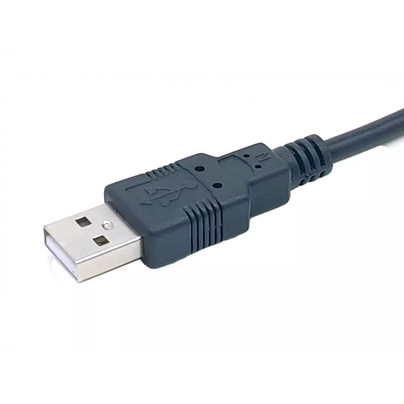 Equip USB-A į Serial (DB9) laidas, M/M 1,5 m, juodas