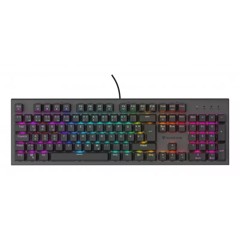 GENESIS NKG-2179 klaviatūra Gaming USB QWERTZ juoda