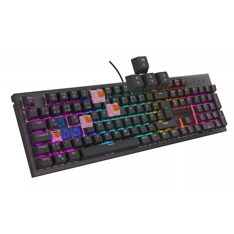 GENESIS NKG-2179 klaviatūra Gaming USB QWERTZ juoda