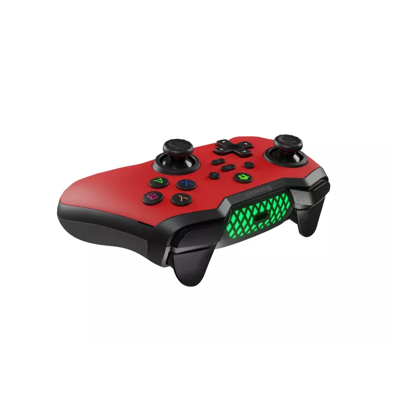 GENESIS Mangan 400 Red Bluetooth žaidimų pultas Analoginis / Skaitmeninis Android, MAC, Nintendo Switch, PC, iOS