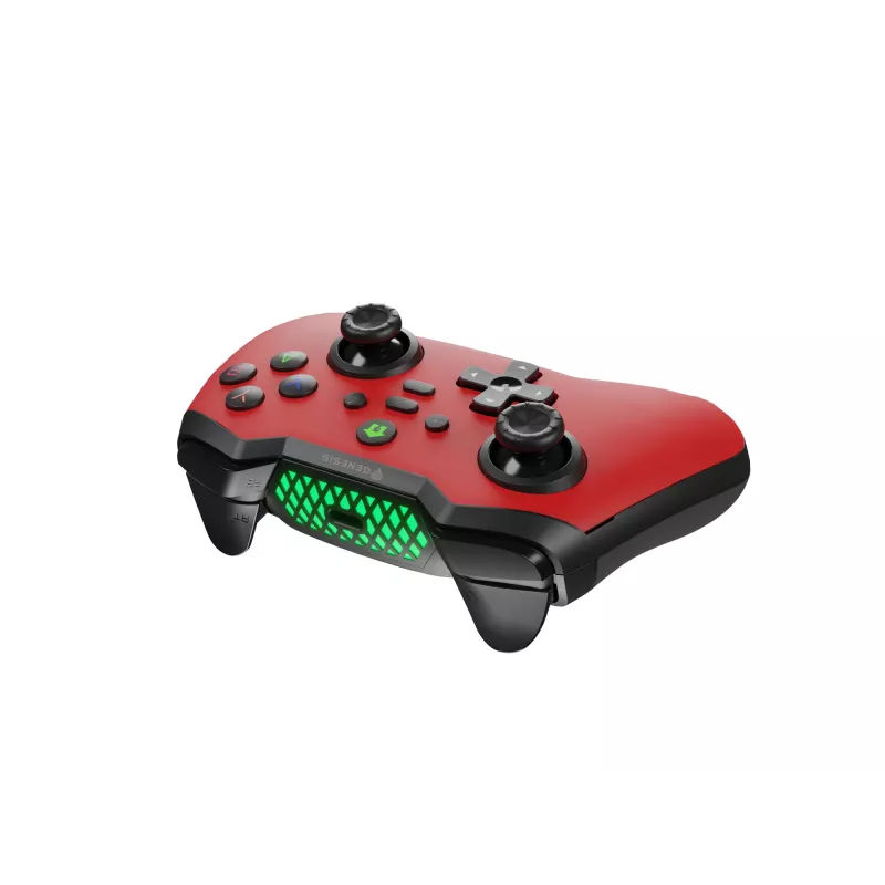 GENESIS Mangan 400 Red Bluetooth žaidimų pultas Analoginis / Skaitmeninis Android, MAC, Nintendo Switch, PC, iOS