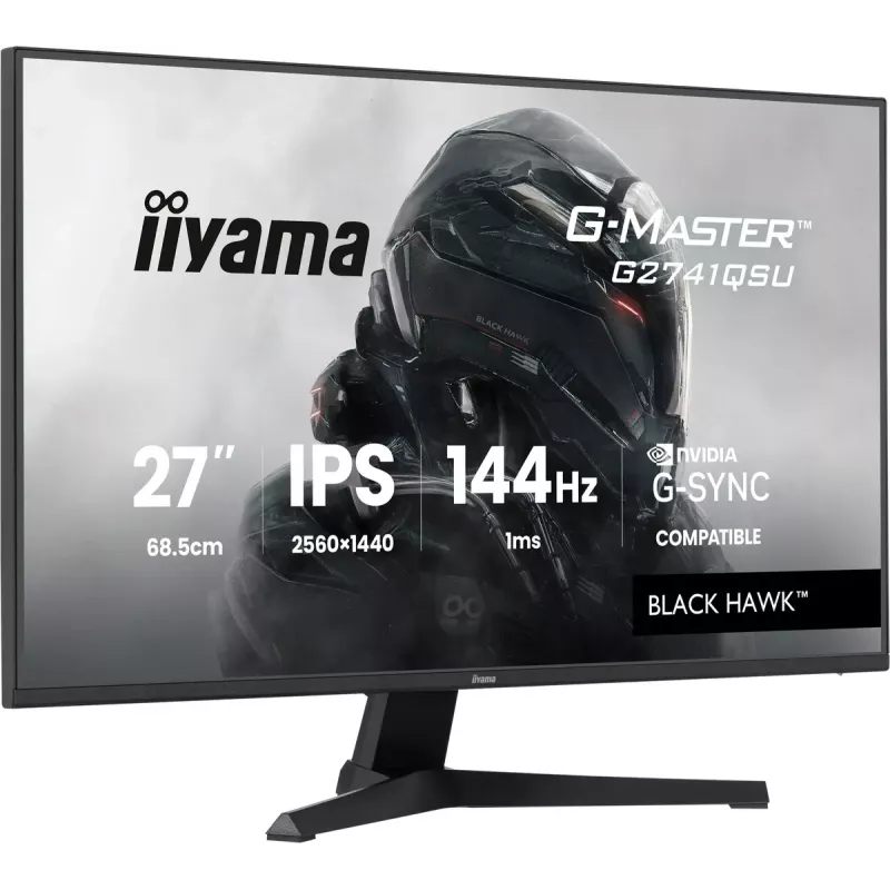 iiyama G-MASTER G2741QSU-B1 monitor 68,6 cm (27 inch) 2560 x 1440 pikselių QHD juodas