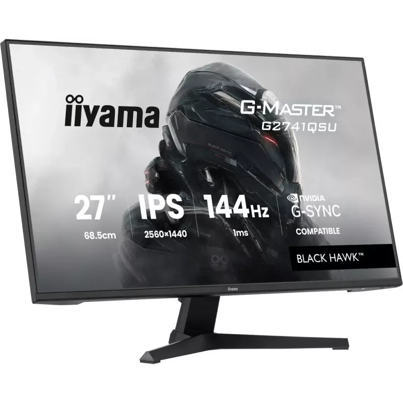 iiyama G-MASTER G2741QSU-B1 monitor 68,6 cm (27 inch) 2560 x 1440 pikselių QHD juodas