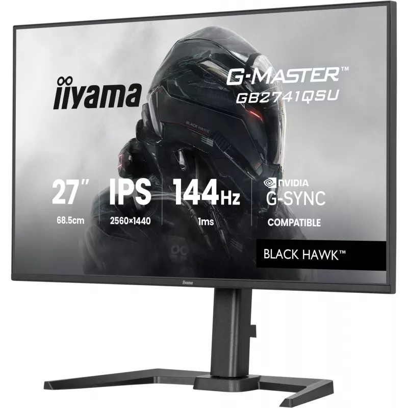 iiyama G-MASTER GB2741QSU-B1 monitorius 68.6 cm (27 col.) 2560 x 1440 pikselių QHD LED juodas