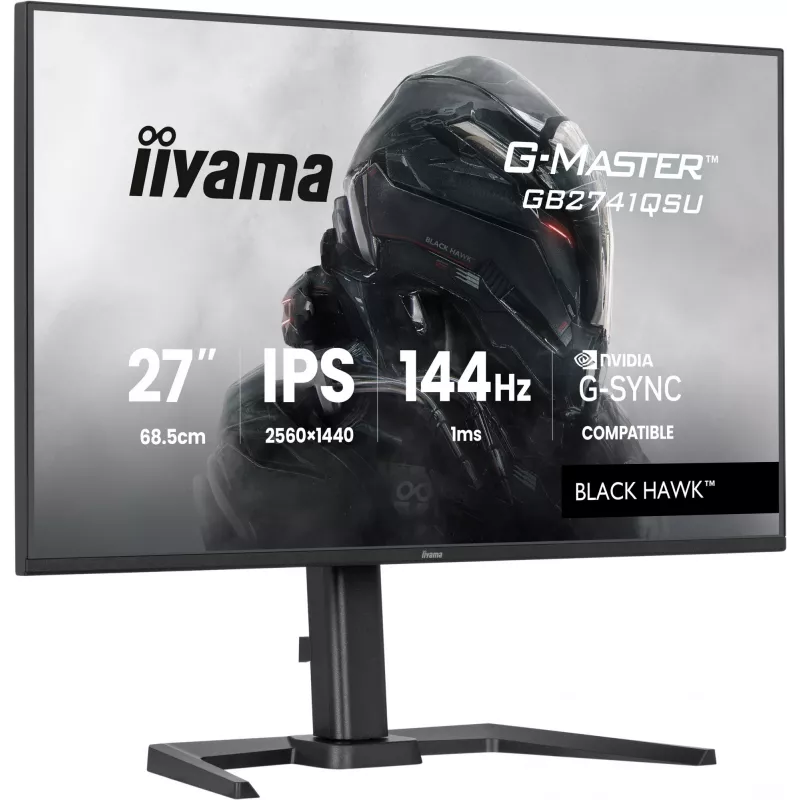 iiyama G-MASTER GB2741QSU-B1 monitorius 68.6 cm (27 col.) 2560 x 1440 pikselių QHD LED juodas