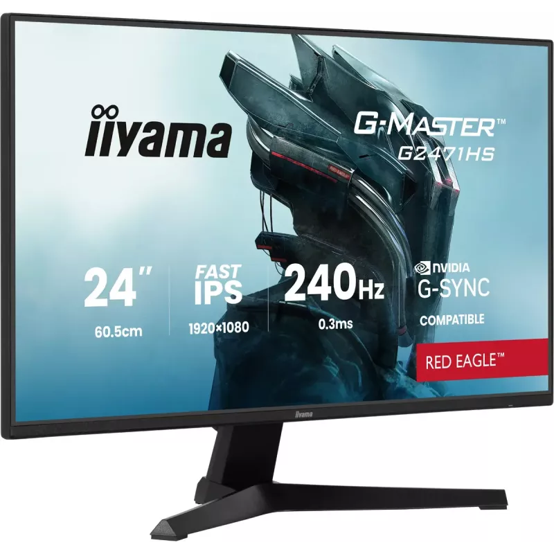 iiyama G-MASTER G2471HS-B1 23,8 colių Full HD IPS žaidimų monitorius 240Hz 0,3ms