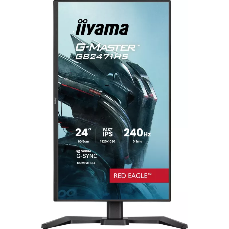 Monitorius iiyama G-MASTER GB2471HS-B1 60.5 cm (23.8 colio) 1920 x 1080 pikselių Full HD juodas