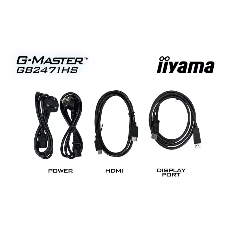 Monitorius iiyama G-MASTER GB2471HS-B1 60.5 cm (23.8 colio) 1920 x 1080 pikselių Full HD juodas
