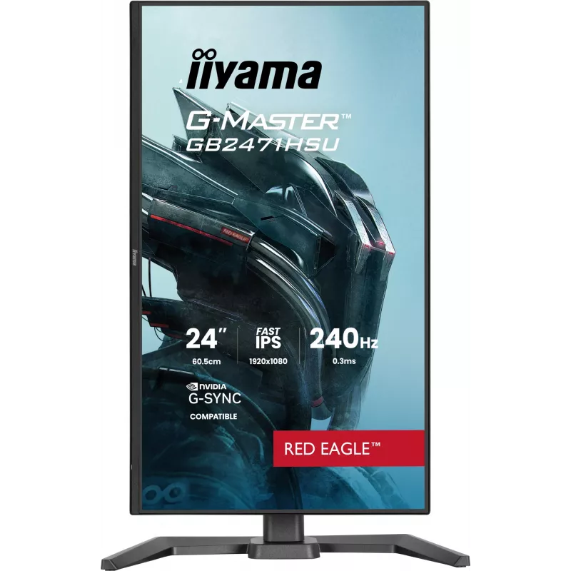 IIYAMA G-MASTER GB2471HSU-B1 kompiuterio monitorius 60.5 cm (23.8 colio) 1920 x 1080 pikselių Full HD juodas