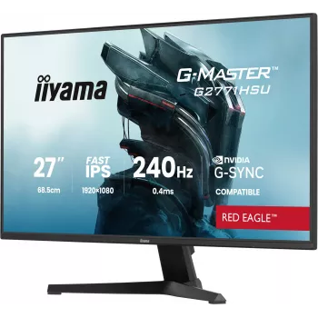 Monitorius IIYAMA G2771HSU-B1 27 colių Fast IPS Full HD 1920x1080 240Hz HDR10 FreeSync G-SYNC suderinamas
