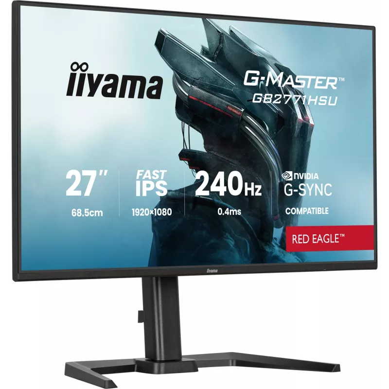 iiyama G-MASTER GB2771HSU-B1 27 colių Full HD IPS žaidimų monitorius 240Hz 0.4ms