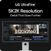 LG 40U990A-W monitor kompiuterinis 101,6 cm (40 colių) 5120 x 2160 pikselių WUHD juodas