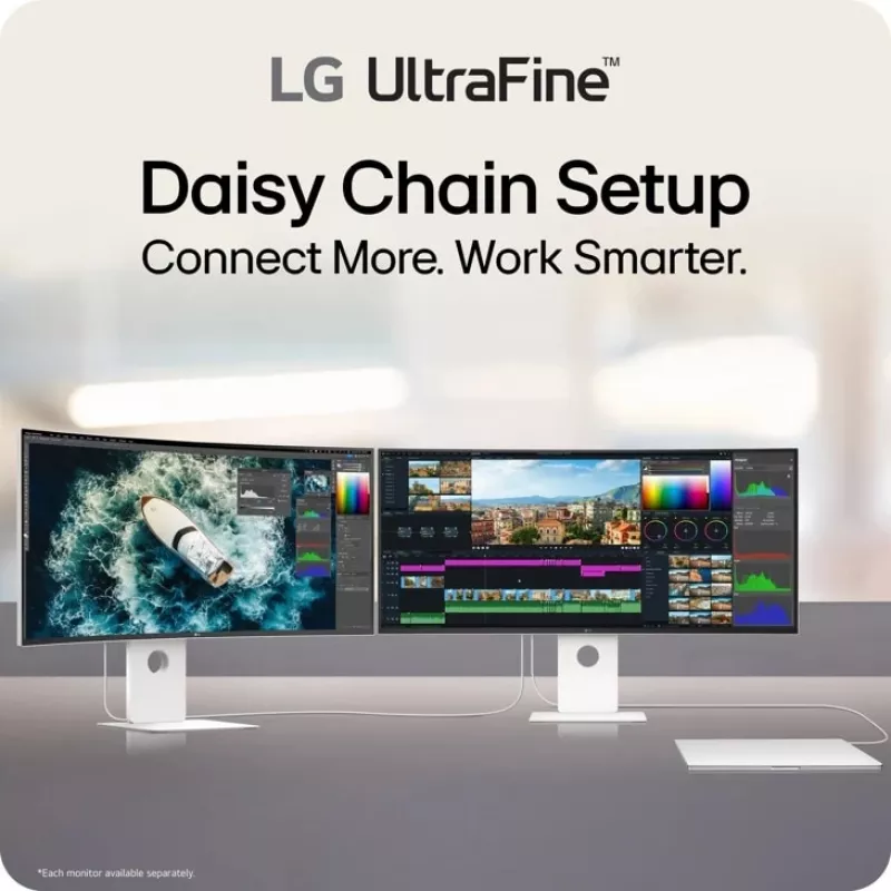 LG 40U990A-W monitor kompiuterinis 101,6 cm (40 colių) 5120 x 2160 pikselių WUHD juodas