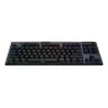 LOGITECH G915 X Lightspeed TKL belaidė mechaninė žaidimų klaviatūra RGB juoda Qwerty US/International Clicky