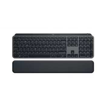 LOGITECH MX Keys S belaidė klaviatūra su delno atrama Graphite QWERTZ Suisse