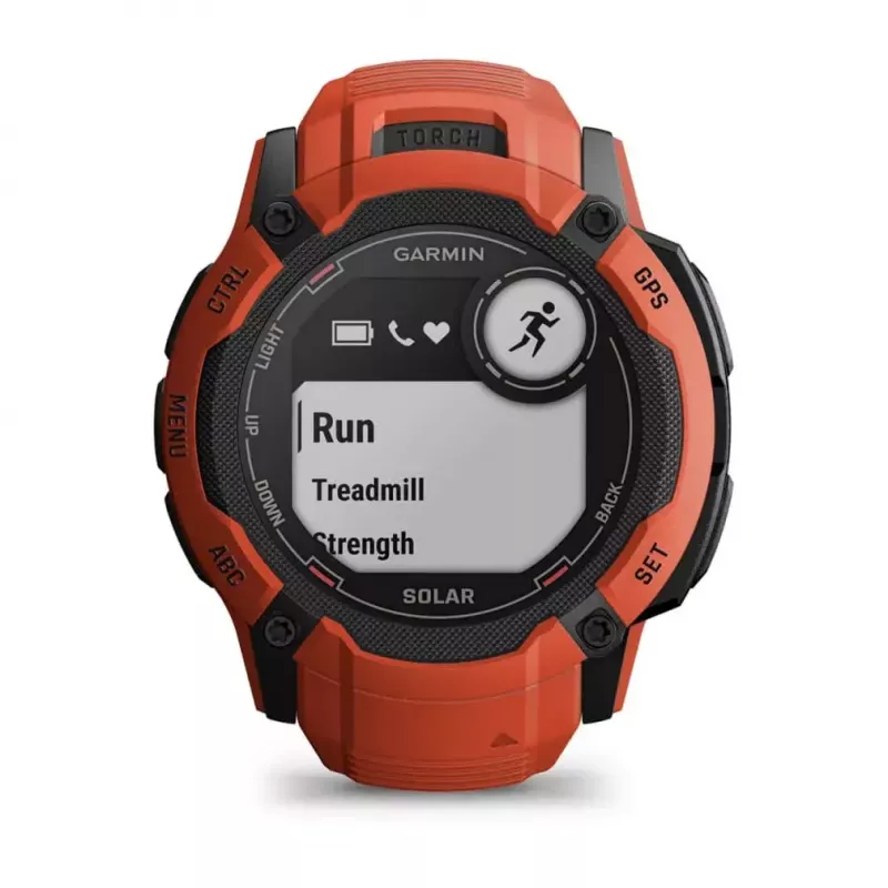 Išmanusis laikrodis GARMIN Instinct 2X Solar – sportinis laikrodis, 50 mm polimerinis korpusas, saulės įkrovimas, GPS (GPS/GLONASS/Galileo), 10 ATM, silikoninis dirželis