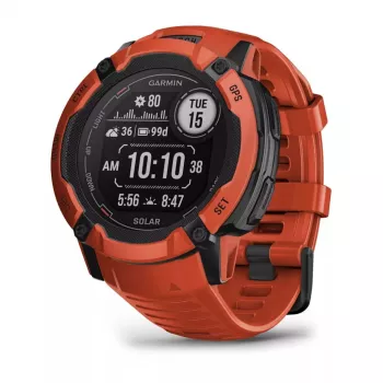 Išmanusis laikrodis GARMIN Instinct 2X Solar – sportinis laikrodis, 50 mm polimerinis korpusas, saulės įkrovimas, GPS (GPS/GLONASS/Galileo), 10 ATM, silikoninis dirželis