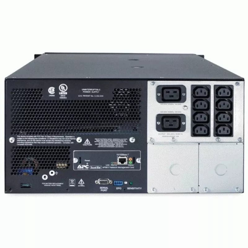 APC Smart-UPS SUA5000RMI5U - 5000VA, 8x C13, 2x C19 lizdai, NMC, stelažinis/bokštinis