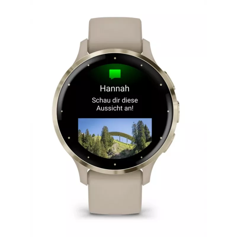 GARMIN Venu 3S 010-02785-02 - 41 mm išmanusis laikrodis su dirželiu - prancūziška versija - pilka