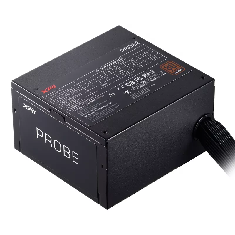 XPG PROBE 700 BRONZE Maitinimo blokas, 700 W, 100-240 V, 47-63 Hz, 10 A, Aktyvus, 19 A