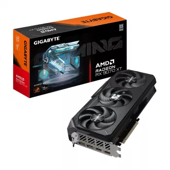 GIGABYTE Radeon RX 9070 XT GAMING 16G Vaizdo plokštė – 16 GB GDDR6, 256 bit, PCI-E 5.0, 2970 MHz, 2x DisplayPort 2.1a, 2x HDMI 2.1b, GV-R9070XTGAMING-16GD