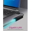 ICY BOX IB-HUB1419-LAN USB 3.2 Gen 1 (3.1 Gen 1) Type-A juodas