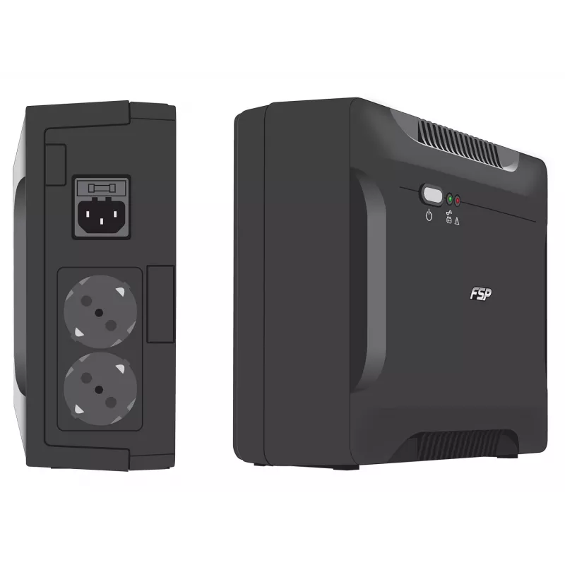 FSP Nano 800 nepertraukiamo maitinimo šaltinis (UPS) Atsarginis (Offline) 0.8 kVA 480 W 2 AC lizdai