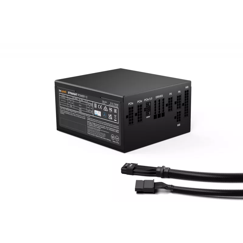 be quiet Straight Power 12 maitinimo blokas 750 W 20+4 pin ATX ATX juodas