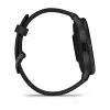GARMIN Venu 3 - 45 mm, AMOLED ekranas, GPS, šlifuotas nerūdijančio plieno rėmelis, juodas korpusas, silikoninis dirželis