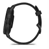 GARMIN Venu 3 - 45 mm, AMOLED ekranas, GPS, šlifuotas nerūdijančio plieno rėmelis, juodas korpusas, silikoninis dirželis