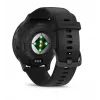 GARMIN Venu 3 - 45 mm, AMOLED ekranas, GPS, šlifuotas nerūdijančio plieno rėmelis, juodas korpusas, silikoninis dirželis