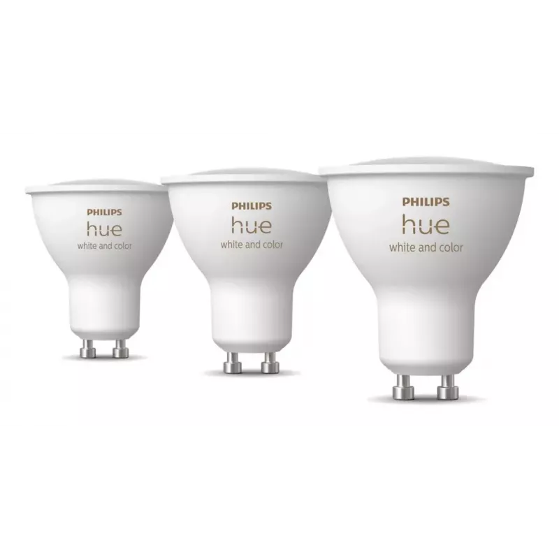 Philips Hue White and colour ambience GU10 prožektorius – 3 vnt. pakuotė