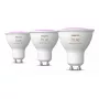 Philips Hue White and colour ambience GU10 prožektorius – 3 vnt. pakuotė