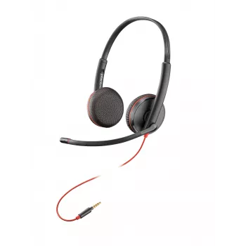 HP Poly Blackwire C3225 Top laidinis ausinių komplektas, biurui / skambučių centrui, 87 g, juoda