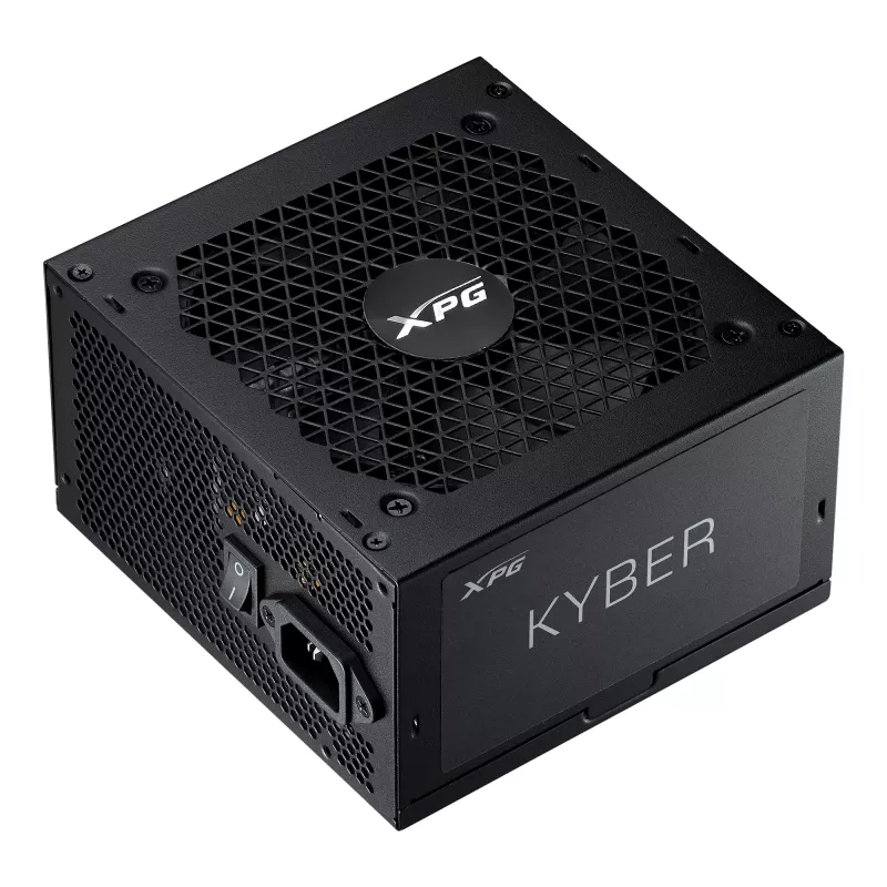 XPG KYBER 750W maitinimo blokas, 750 W, 100-240 V, 47-63 Hz, 10 A, apsauga nuo viršsrovių, viršįtampių, perkaitimo, trumpojo jungimo, 20+4 pin ATX