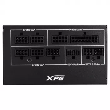 XPG COREREACTOR II 850W maitinimo blokas, 850 W, 100–240 V, 47–63 Hz, 12 A, 22 A, 62,5 A