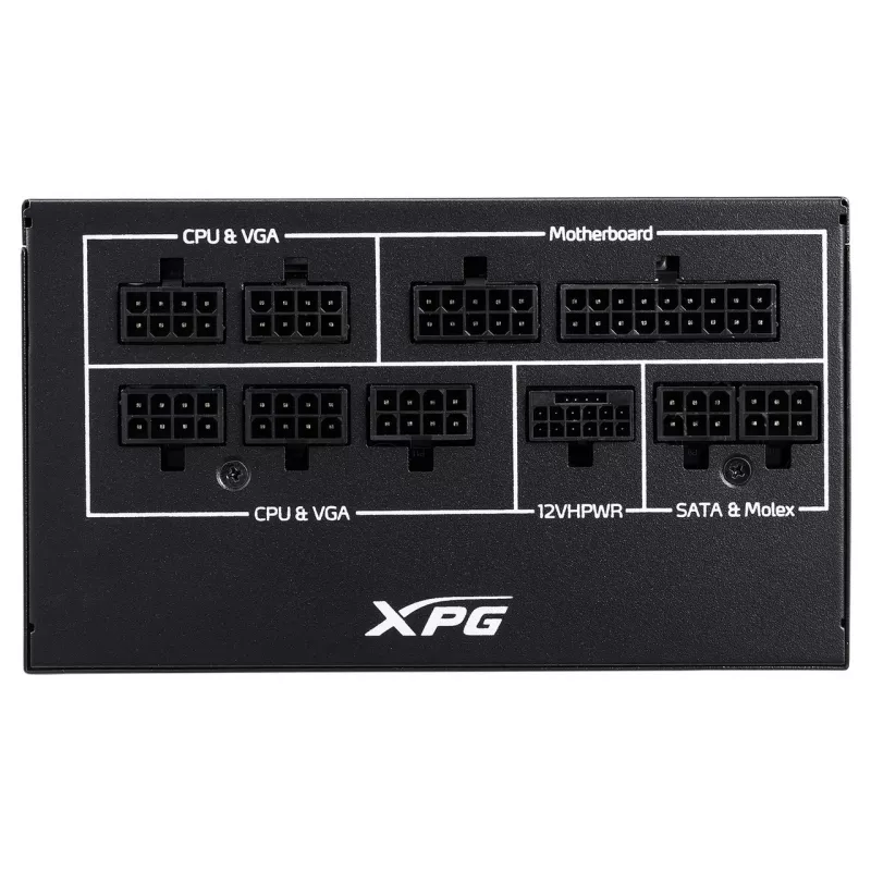 XPG COREREACTOR II 850W maitinimo blokas, 850 W, 100–240 V, 47–63 Hz, 12 A, 22 A, 62,5 A