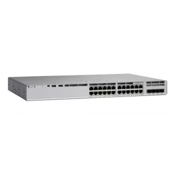 Cisco Catalyst C9200L valdomas Layer 3 jungiklis, 24 prievadai Gigabit Ethernet, PoE+, 3 metų DNR Essentials licencija