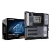 GIGABYTE TRX50 AI TOP-2B pagrindinė plokštė – AMD Ryzen Threadripper PRO 7000, 16+8+4 fazių skaitmeninis VRM, DDR5 iki 5200 MHz, 4xPCIe 5.0 M.2, Wi-Fi 7, 10 GbE LAN, USB 4