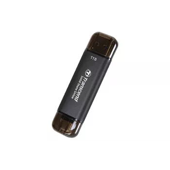 TRANSCEND ESD310C 1TB nešiojamas SSD su USB-A / USB-C jungtimis
