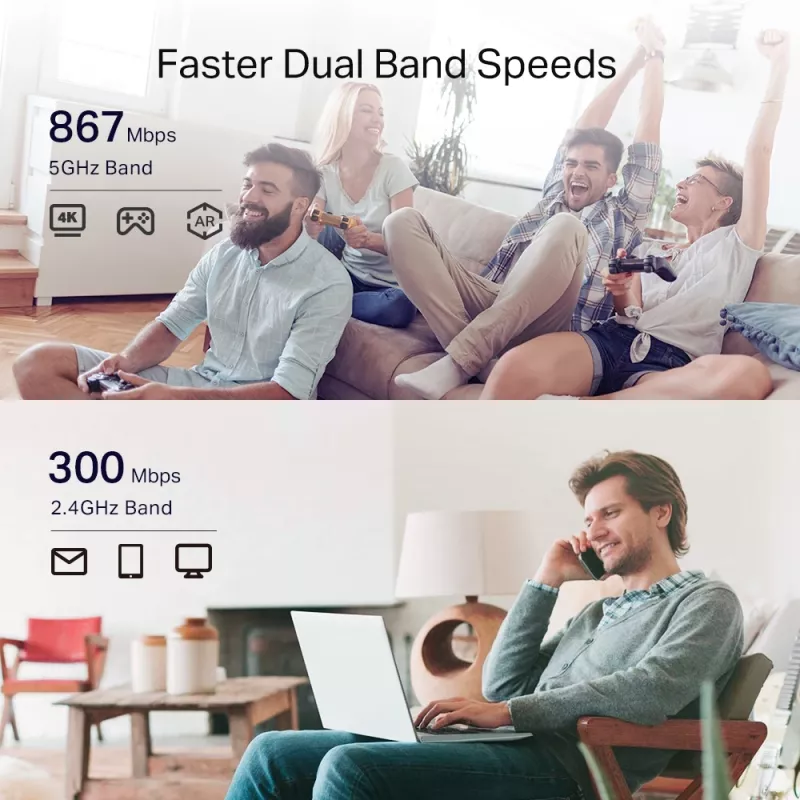 Tinklo stiprintuvas TP-Link AC1200 Mesh Wi-Fi Extender