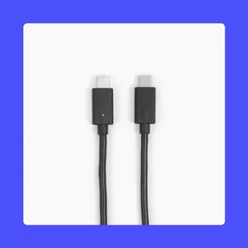 Owl Labs USB-C laidas vyriškas USB-C į vyrišką USB-C, skirtas Meeting Owl 3 (4,87 m) juodas