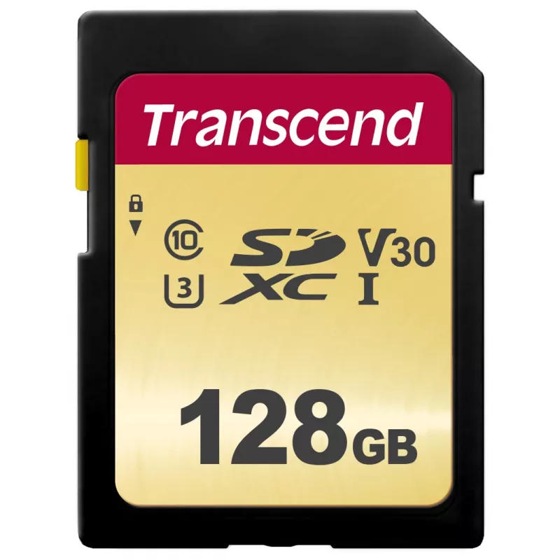 Flash atminties kortelė Transcend 128 GB SDXC UHS-I 500S