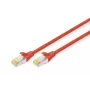 DIGITUS jungiamasis laidas - CAT6a - S/FTP - Snagless - Cu - 1m - raudonas