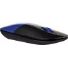 HP Z3700 Blue belaidė pelė, ambidekstrinė, optinė, RF belaidė, 1200 DPI, mėlyna