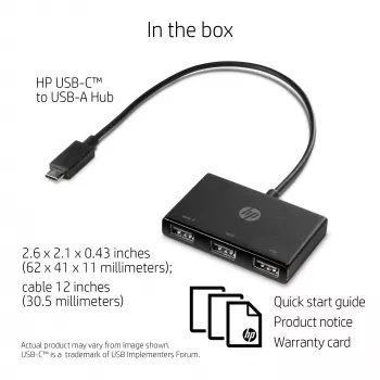 HP USB-C į USB-A šakotuvas
