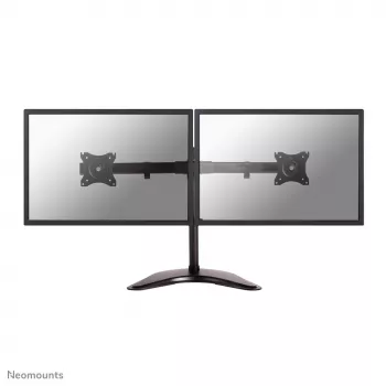 Neomounts NM-D335DBLACK monitorio stovas 10-27 colių, spaustuvas/ant stalo/per angą, 8 kg, 100x100 mm, juodas