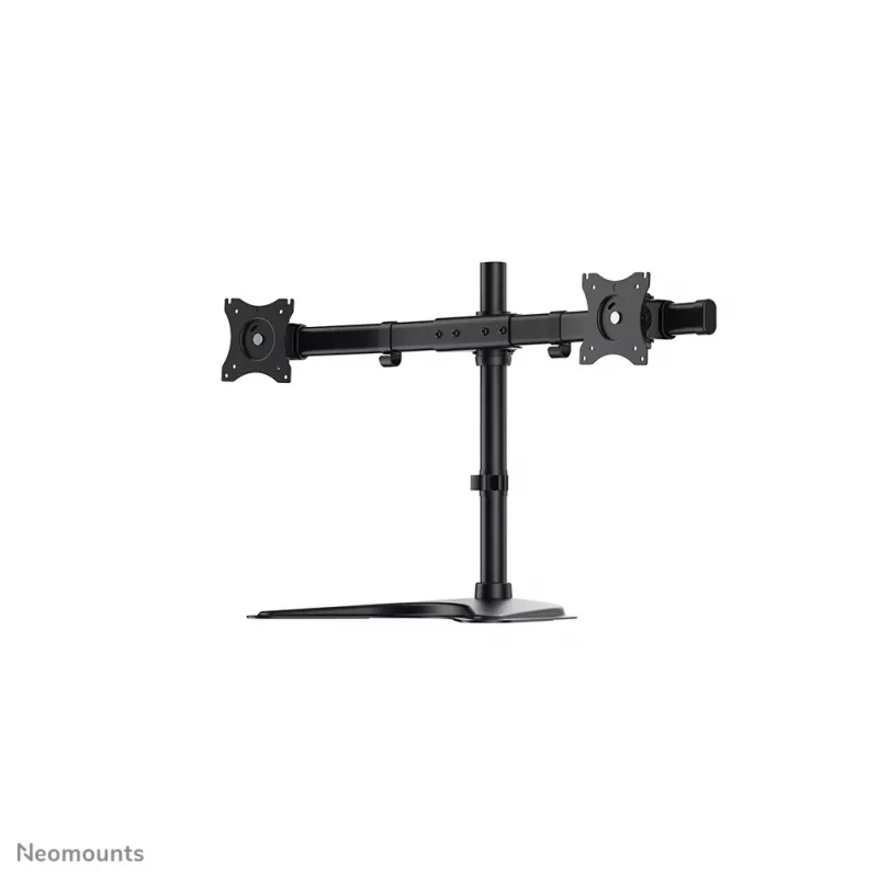 Neomounts NM-D335DBLACK monitorio stovas 10-27 colių, spaustuvas/ant stalo/per angą, 8 kg, 100x100 mm, juodas