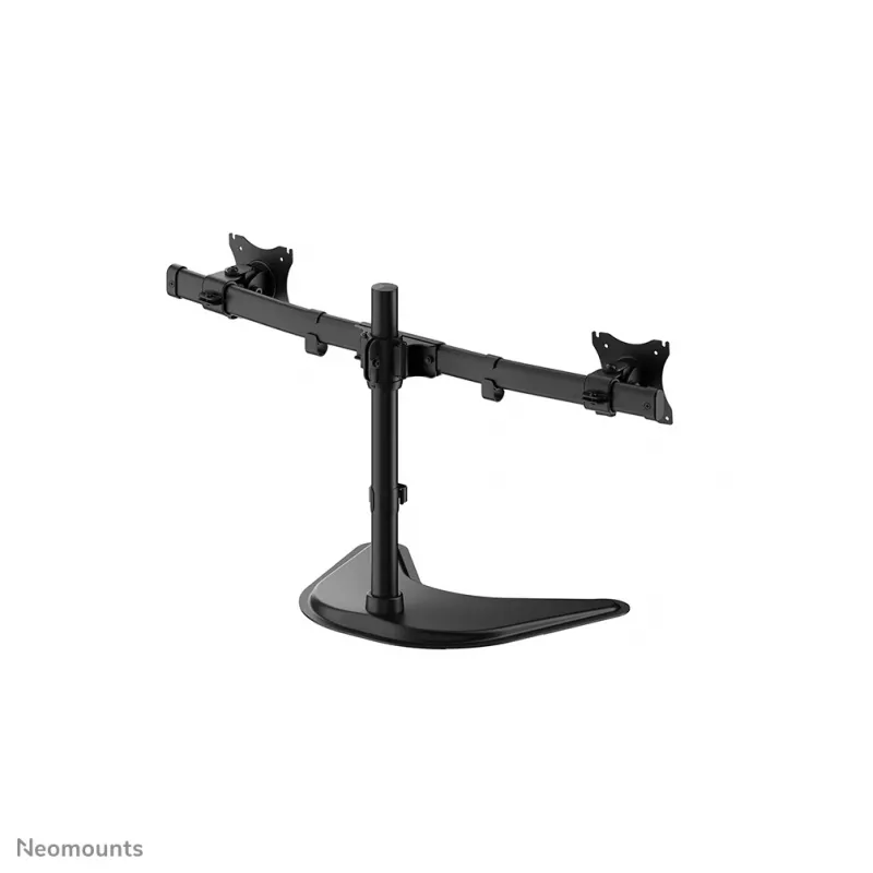 Neomounts NM-D335DBLACK monitorio stovas 10-27 colių, spaustuvas/ant stalo/per angą, 8 kg, 100x100 mm, juodas